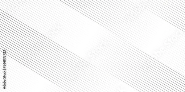 Fototapeta Vector gradient gray line pattern Transparent monochrome striped texture, minimal background. Abstract background wave line elegant white striped diagonal line technology concept web texture.