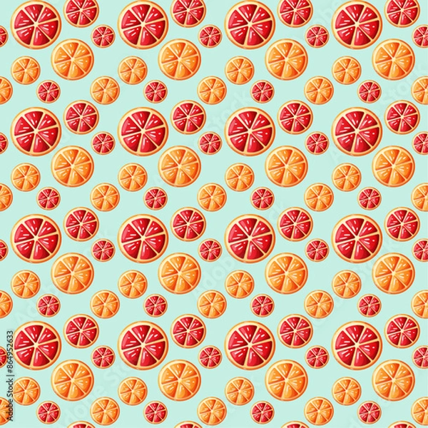 Obraz vector fresh orange pattern background