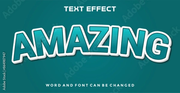 Fototapeta Amazing editable text effect