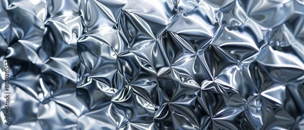 Obraz Panoramic close-up, high detail scan of polycarbonate material, Generative AI