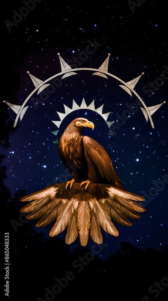 Obraz Eagle in the Cosmos: A Celestial Journey
