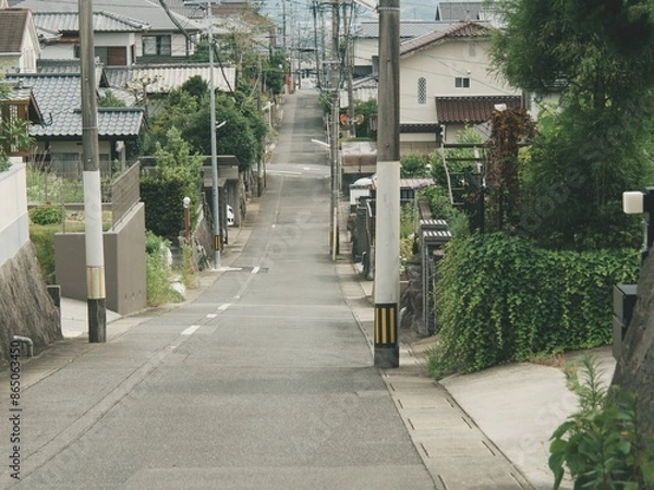 Obraz 日本の住宅地の風景