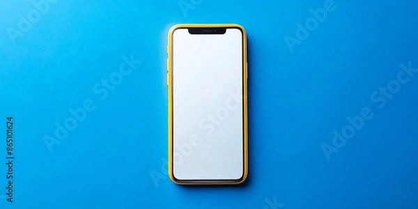 Obraz phone with blue background