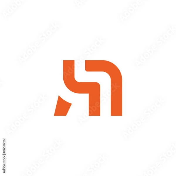 Fototapeta abstract chair desk simple geometric line logo vector