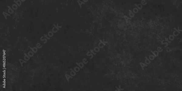 Fototapeta Black Board grunge wall Texture or Background. abstract dark black color design are light with backdrop gradient background. Dark black grunge wall charcoal colors texture smooth plaster background.