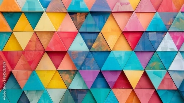Fototapeta Geometric patterns are often used in educational materials to illustrate mathematical concepts, making abstract ideas more concrete and understandable.