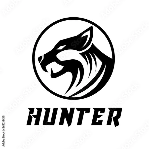 Fototapeta tiger head logo