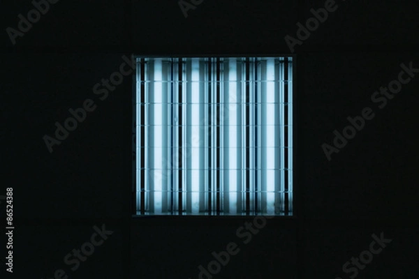 Obraz Fluorescent lights in office ceiling
