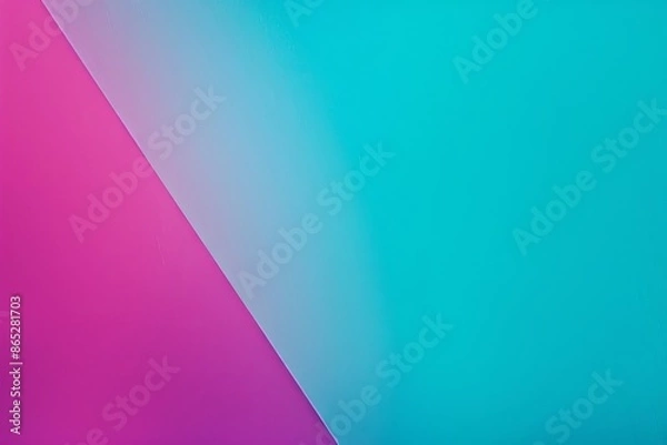 Fototapeta Abstract background with a diagonal gradient going from blue to pink through purple, creating a modern and minimalist look