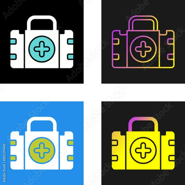 Fototapeta First Aid Kit Vector Icon