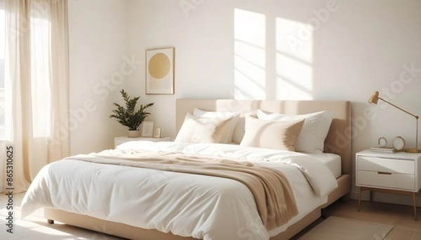 Fototapeta Photo interior modern design room 3d illustration