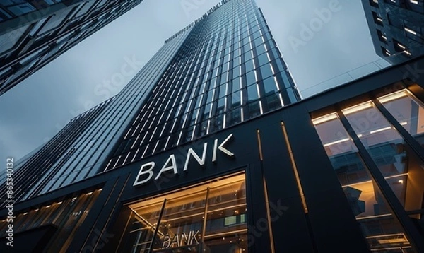 Obraz Modern Bank Building