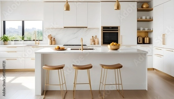 Fototapeta Photo interior modern design room 3d illustration