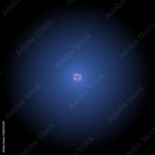 Obraz Electron cloud model illustration