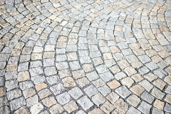 Fototapeta stone pavement texture, paving stones