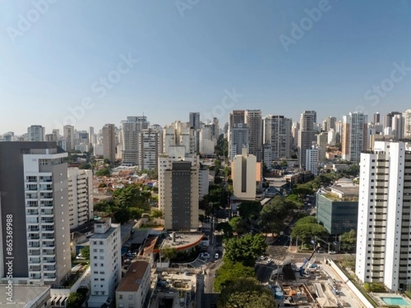 Fototapeta Imagens aéreas da região do Sumaré, zona oeste de São Paulo