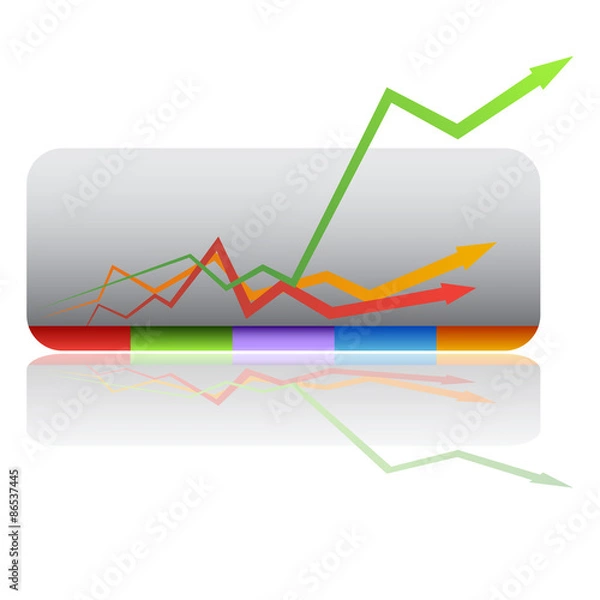 Fototapeta Exponential Growth Chart