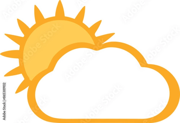 Fototapeta sun and cloud
