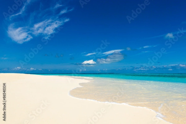 Obraz paradise wild beach on the Caribbean