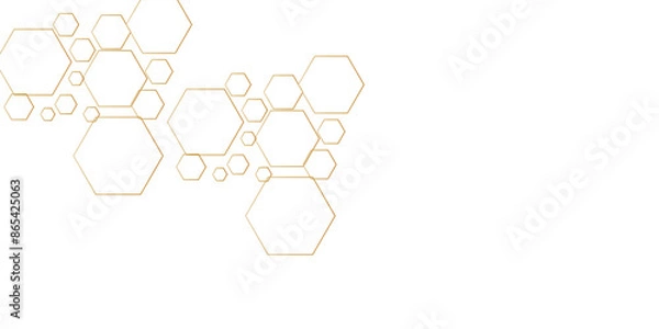 Fototapeta Technology hexagon honeycomb white background with shadow hexagon concept design abstract technology background, vector illustration.