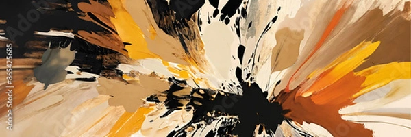 Obraz  abstract colorful splash design 