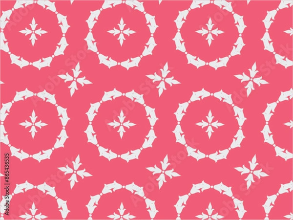 Fototapeta best illustration design background vector floral seamless repeat pattern and background multy color motif Art & Illustration
