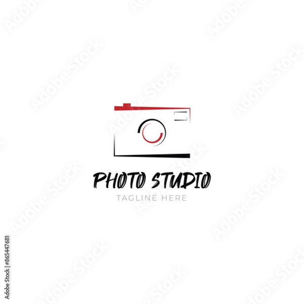 Obraz Photography studio photo logo design template