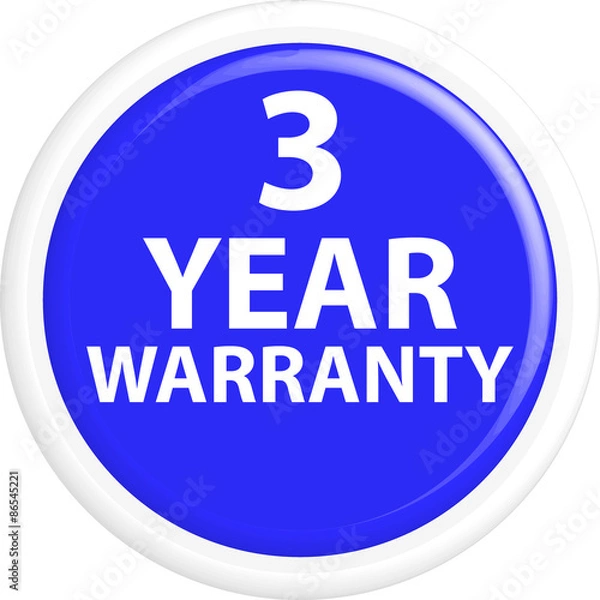 Fototapeta Button warranty
