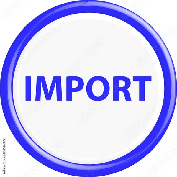 Fototapeta Button import