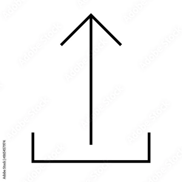 Obraz Direction Arrow Line Icon