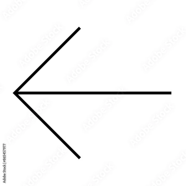 Obraz Direction Arrow Line Icon