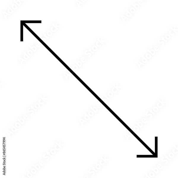 Obraz Direction Arrow Line Icon