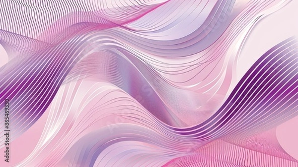 Fototapeta Line and geometric graphic background, purple, shrimp paste and light pink, vector illustration. Background image 