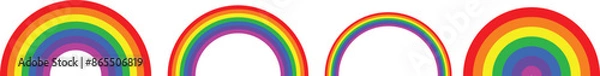 Fototapeta Rainbow Graphics in Vector Format Isolated.eps10