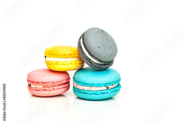 Obraz Scattered maroons on white background 