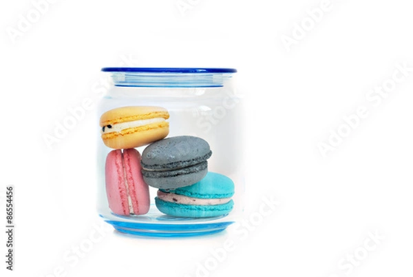 Obraz Macaroons in a jar