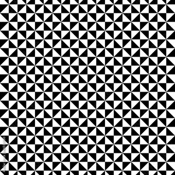 Obraz Black and White triangle pattern  