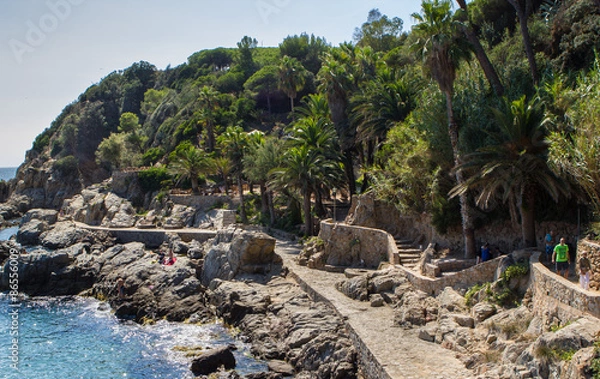 Obraz Nice coastline view in Lloret de Mar in Spain