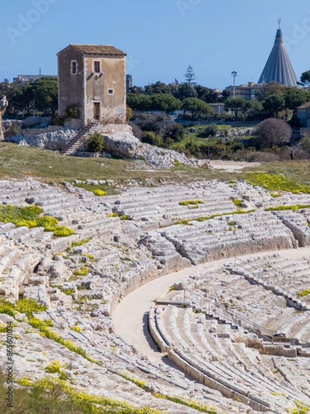 Obraz Greek amphitheater Syracuse in Sicily