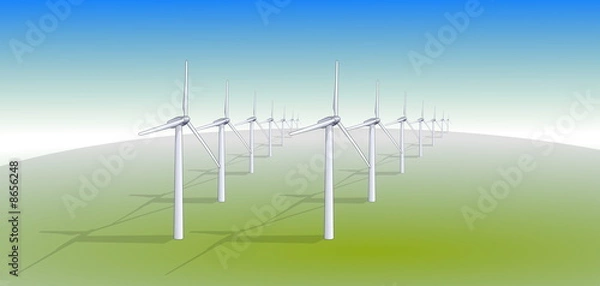 Obraz Farma wiatrowa czystości