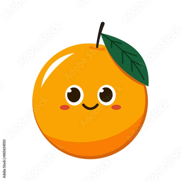 Fototapeta Orange cartoon vector. Orange character design. 
