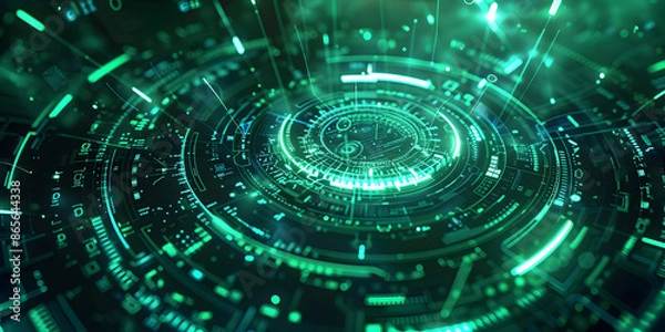 Fototapeta Virtual abstract background