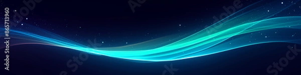 Obraz abstract blue wave background