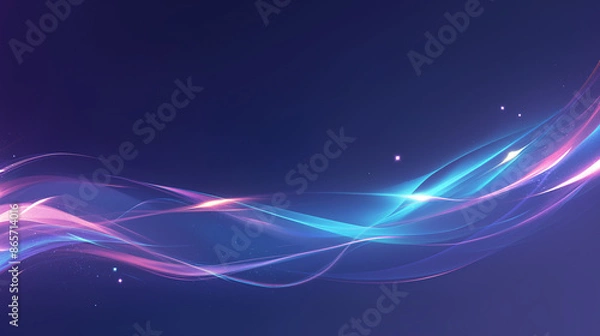 Obraz Abstract digital waves on a gradient blue background, perfect for modern graphic design projects.
