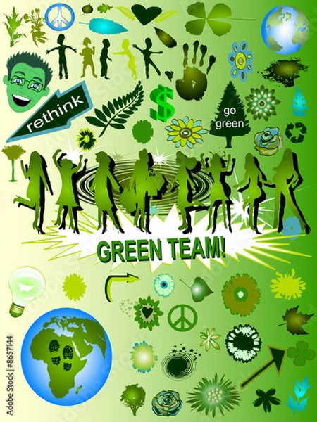 Fototapeta Green Design Elements