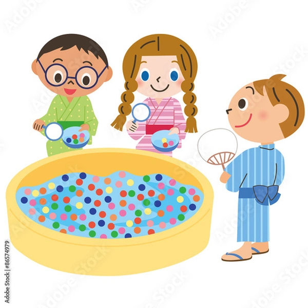 Fototapeta スーパーボールすくい