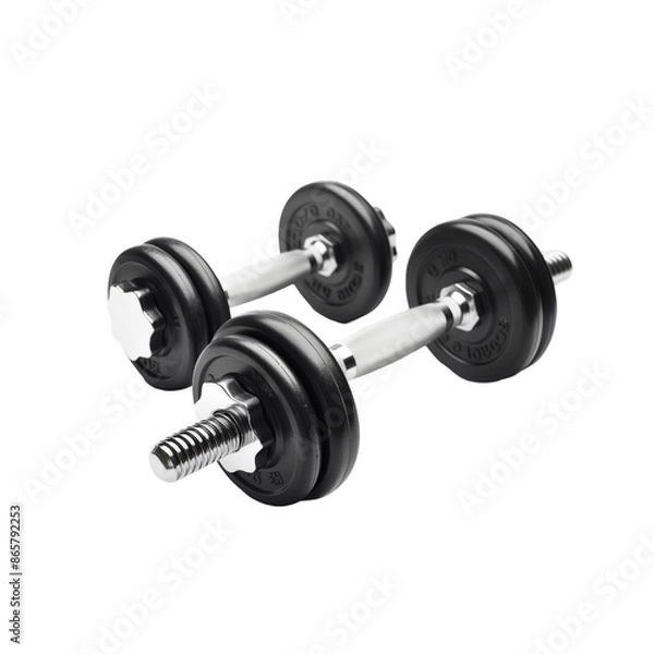 Fototapeta dumbbell isolated on white background