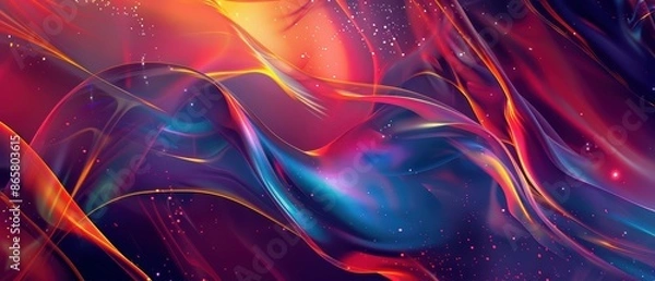 Fototapeta Colorful Abstract Desktop Wallpaper for Ultrawide Screen 21:9