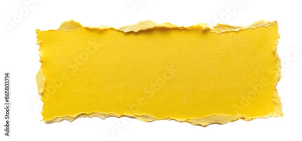 Obraz yellow  ripped torn paper edges isolated