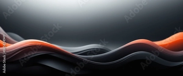 Obraz Abstract Wavy Gradient Flow Dynamic Modern Art Background Wallpaper